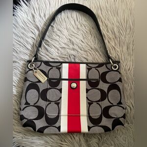 Coach Black and Red Shoulder Bag